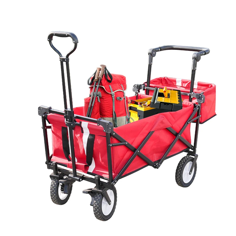 
Family camp folding hand wagon trolley cart for park/beach and sand 