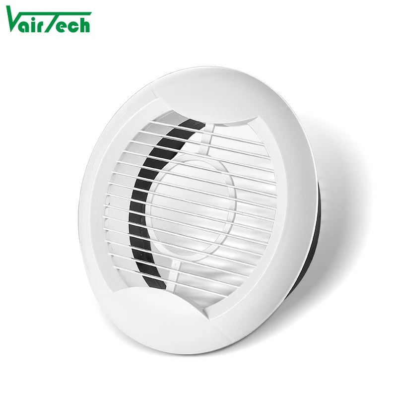 Hvac Ventilation Abs Ceiling Wall Fresh Air Cowl Vents Round Exhaust Plastic Disc Valve Air Outlet Vent Cover