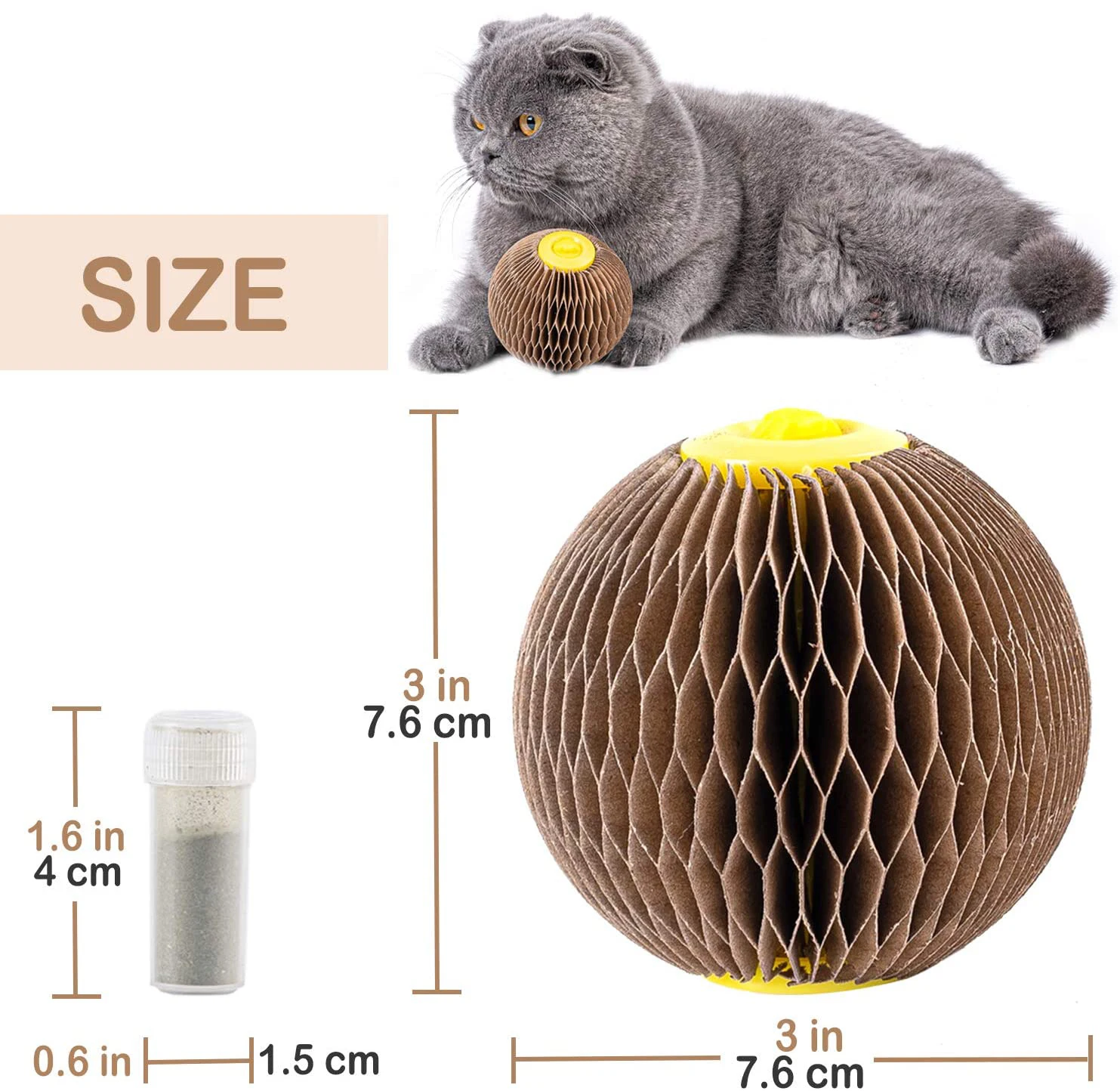 Wholesale Kitty Faithful Playmate Reduce Obesity And Loneliness Cat Scratcher Cardboard With Catnip Ball