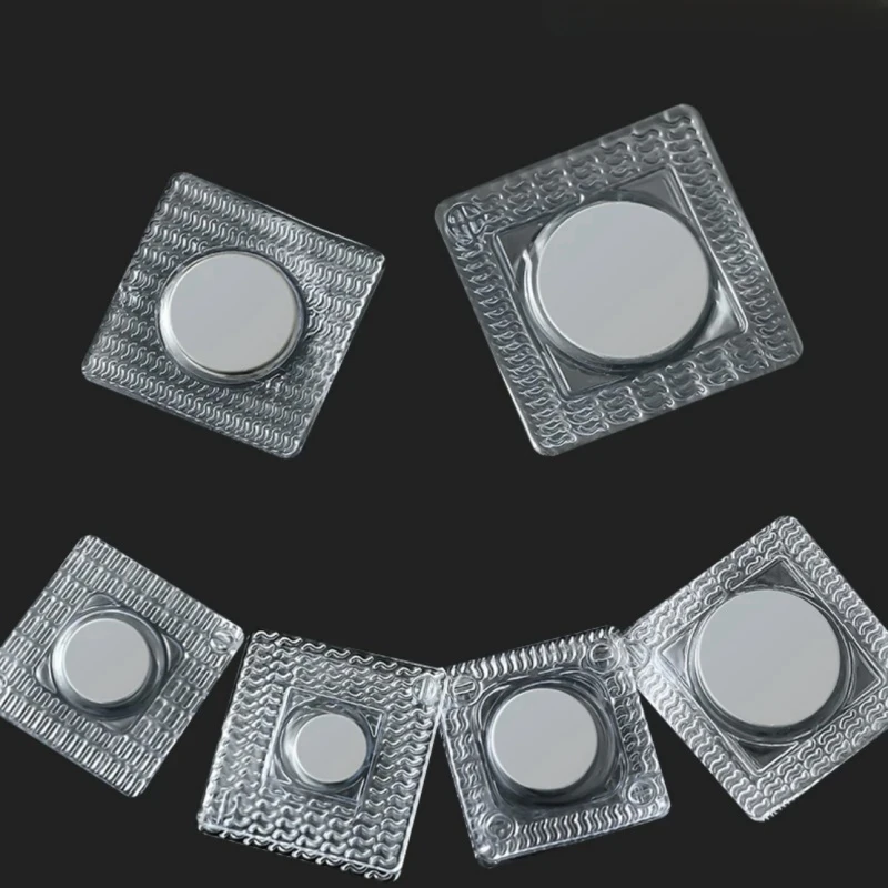 China Factory Custom Szie Snap n35-n52 Magnet Button strong Disc Ndfeb  Plastic Covered Magnets Invisible Magnetic Buttons