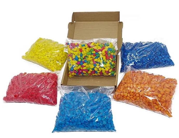 Beautystone Company Hot Selling purple Painted Gravels Coated Gravels