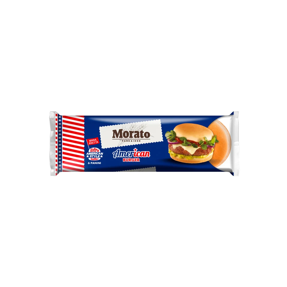 Excellent Offer Soft Texture 300 G USA Style Stuffed Burgers White Bread Nutritious Vegan Snacks