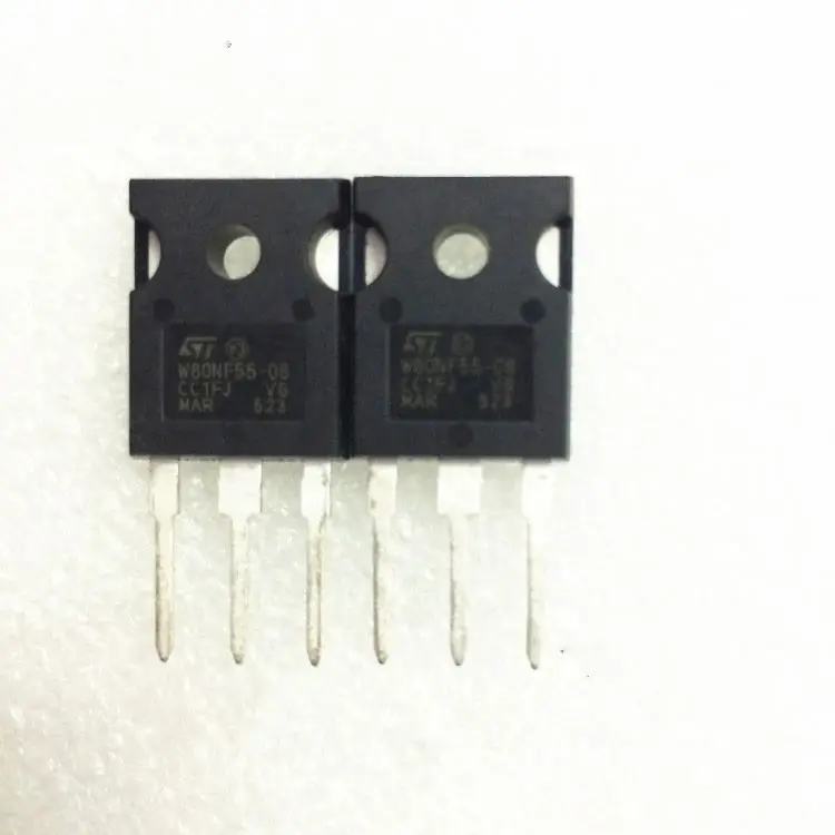 
 W80NF55-08 W80NF55-08-247/TO-3P транзистор N-channel stripfe 55V Power MOSFET W80NF55 W80NF55-08  