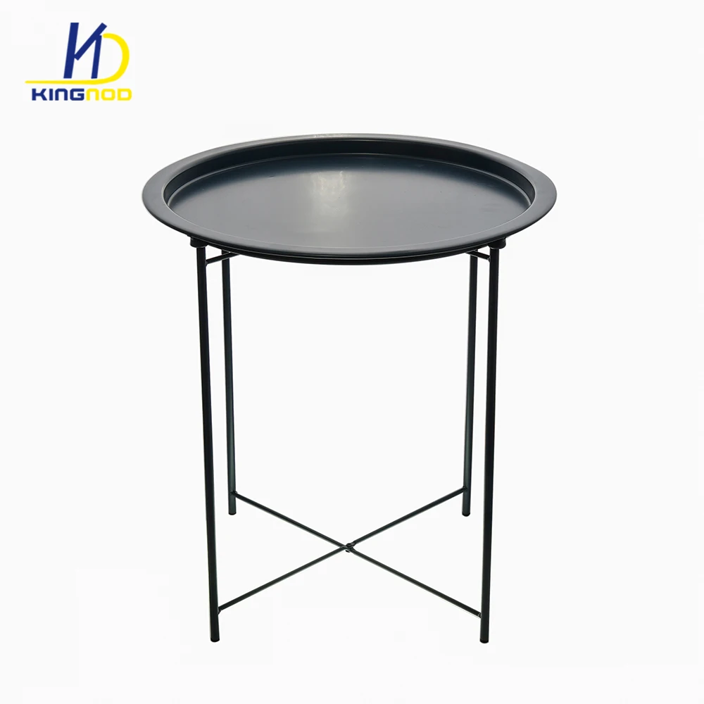 Cheap Round Shape Side Tables For Living Room And Bed Rooms Modern Side Table Metal Folding Coffee Table