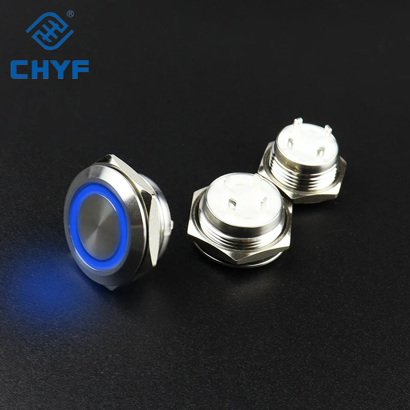 12mm 16mm 19mm 22mm short mini micro travel rgb 6v led pushbutton 16mm momentary led 6v stainless steel switch
