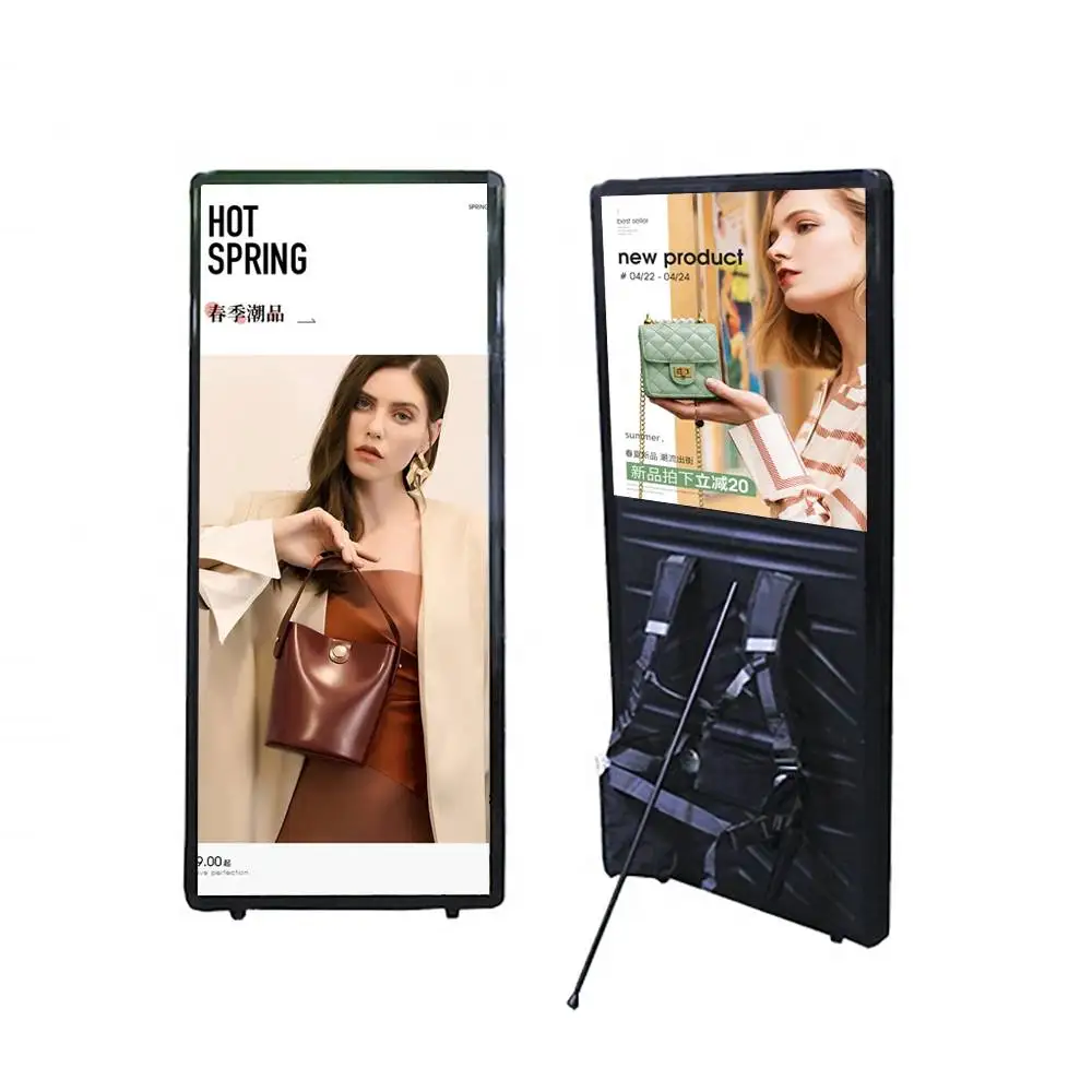 Hot product portable outdoor advertising light box waterproof Buy LED Backpack Walking Billboard