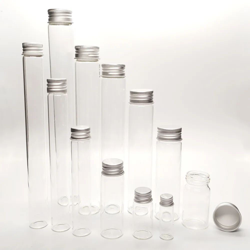 Tubular Glass Vial With Aluminum Screw Cap 115mm 116mm 120mm Glass Tube For Sale PayPal Accept