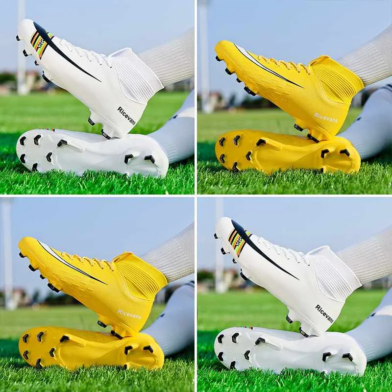 
HOBIBEAR New Custom Outdoor Men Turf Soccer Boots Boy Football Spike Shoes Young Sport Shoe 