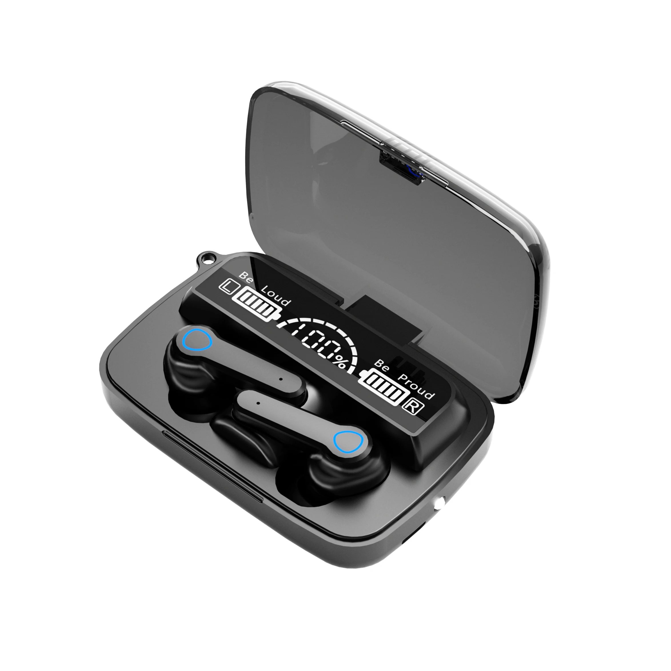 M19 TWS Wireless Earphone  Earbuds With Mic Flashlight True BT 5.1 Wireless Headset for Phones
