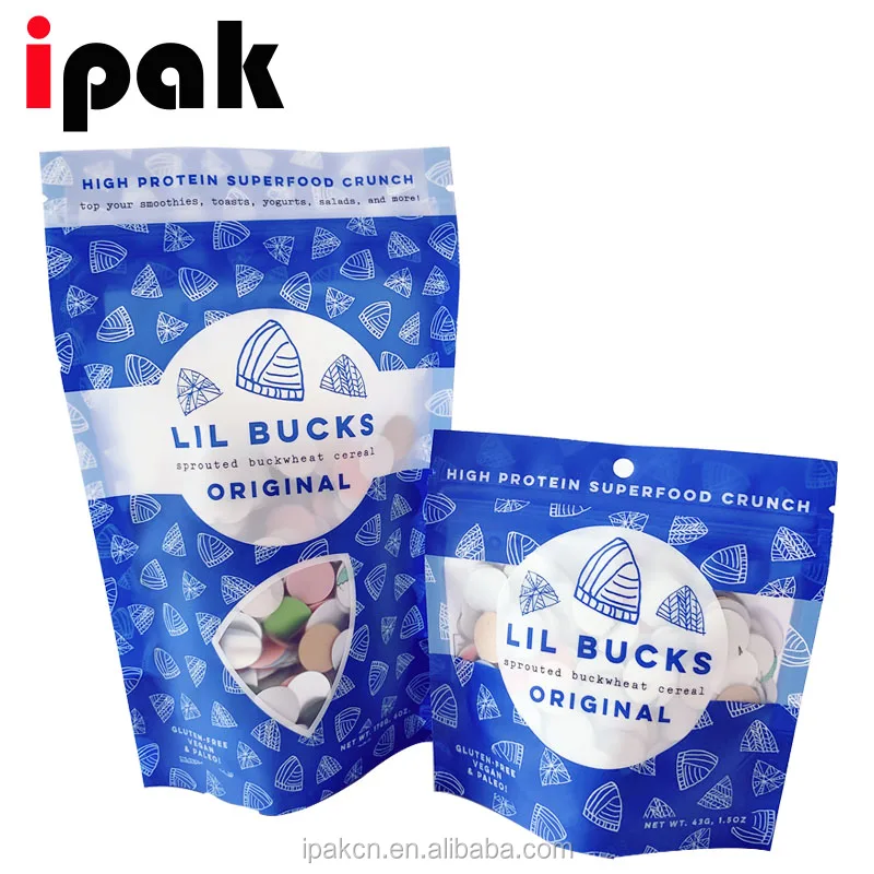 Custom Coconut Packaging Bag Dried Fruit Mango Banana Chips Snacks Aluminum Foil Food Stand Bag With Zipper Paper Bags