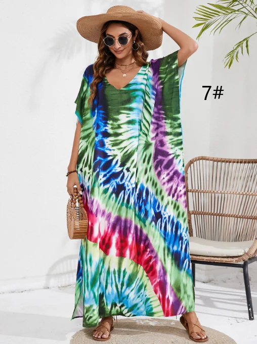 44 colors European and American printed beach sarongs cover up vacation beach dresses bikini sun protection suit outer shawl