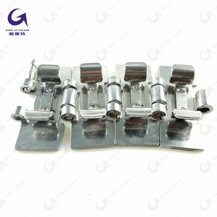 881TAB K350 Stainless steel sideflex turning Flat top chain for conveyor
