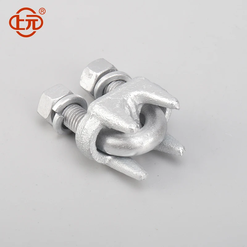 Stainless Steel Cable Clamp with Nylon Rope Clamp Wire Clips in Metric System