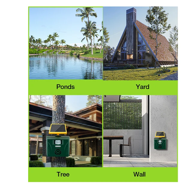 Energy saving solar electronic animal control anti pigeon dog cat repeller ultrasonic bird repellent