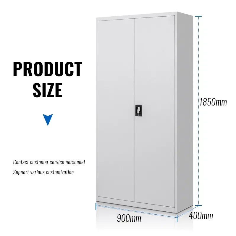 Office Metal 2 Door Cupboard Steel Storage File Cabinet Work Lockers
