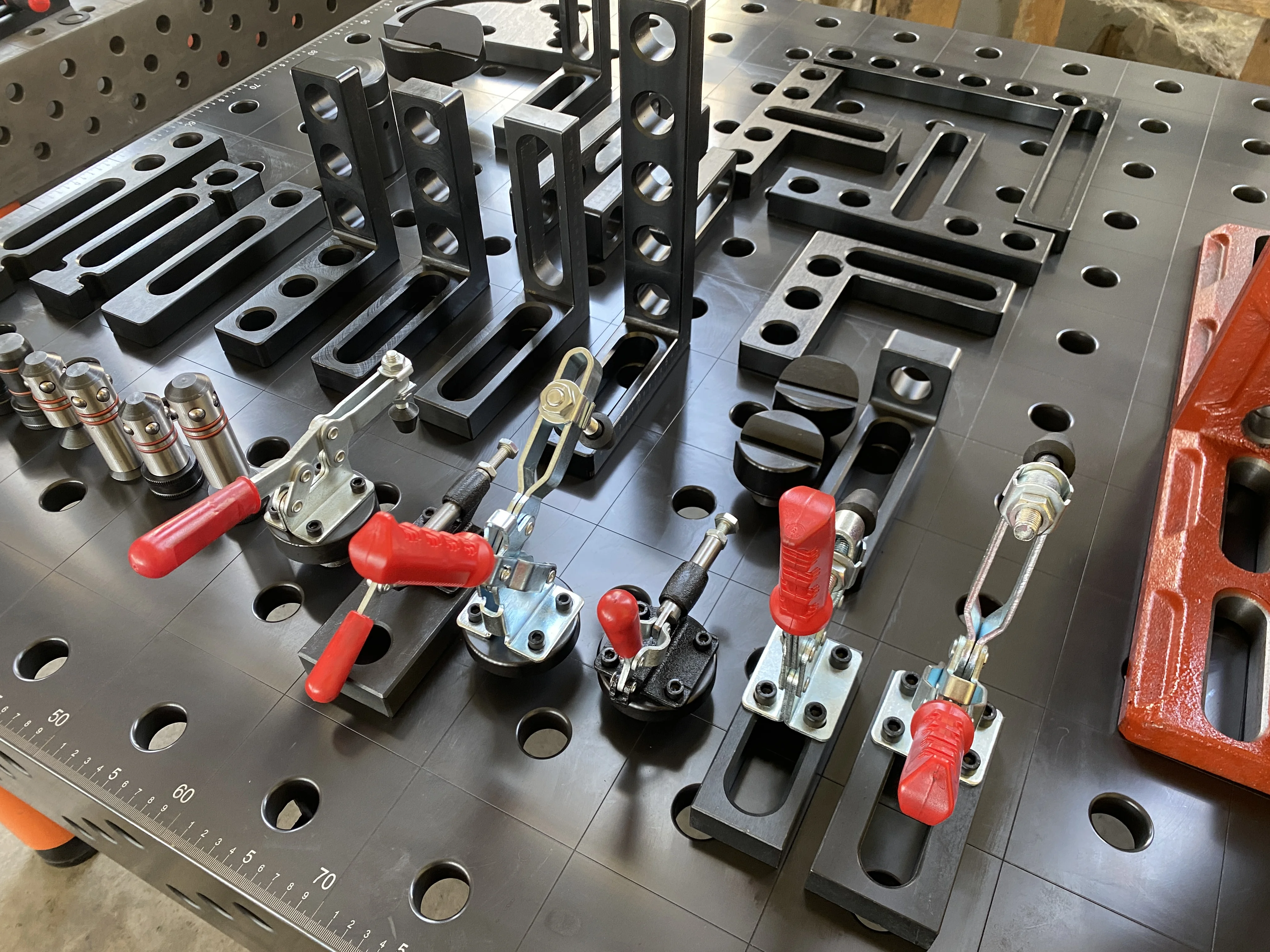 2D 3D Nitrided Cast Iron Steel Welding Table with Measuring Scales and Fittings