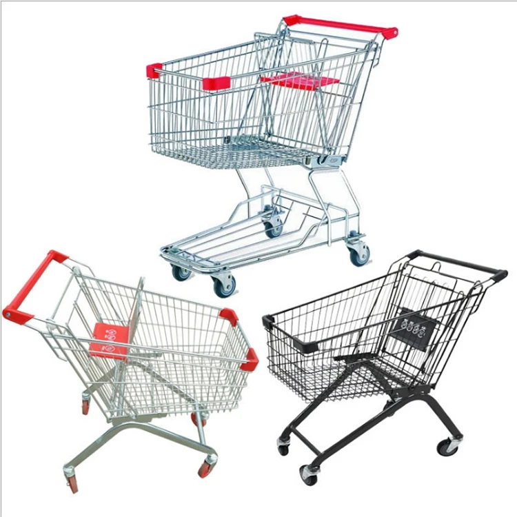 Professional Made Strong Metal Small Shopping Cart Basket Shopping Trolley