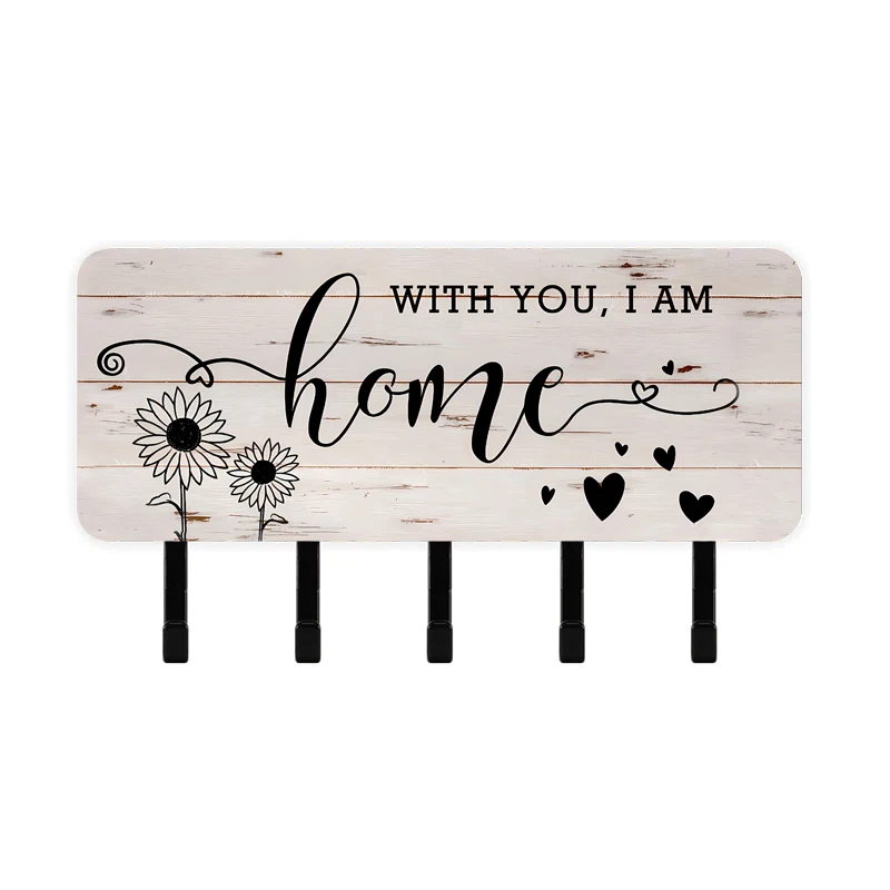 LG8194 готовый к отправке кожаный пластиковый держатель для ключей настенный органайзер почты и вешалка вход в деревенский фермерский дом