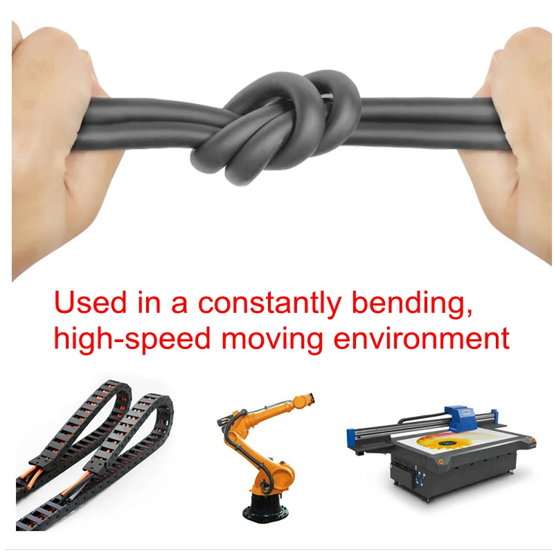 TRVV Cable Multi-core Wire 0.3mm-1.5mm 10-30 Cores High Flexible Drag Chain Cable