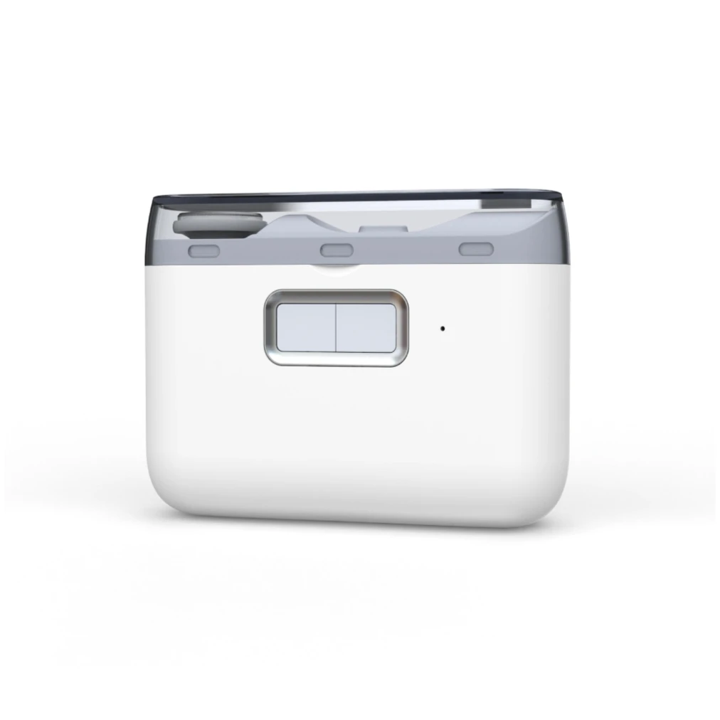 Nail Grinder Trimmer Polisher USB Rechargeable Kids Tool Baby Care Nail File 2 in 1 Electric Nail Clipper Cutter with Led light