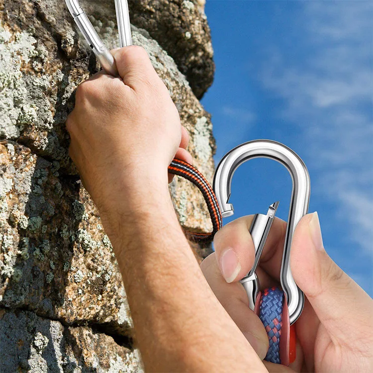 Spring Snap Hooks  Clips 304 Stainless Steel Clip Quick Link Small Carabiner Clips