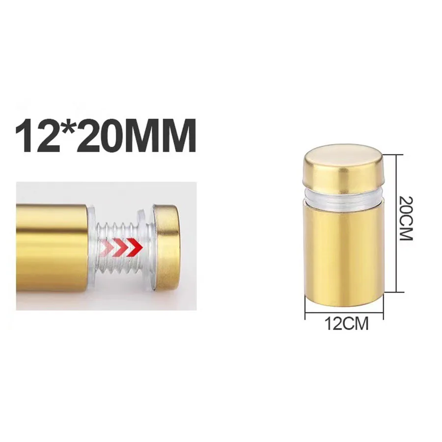 Best sales Sign Stainless Steel Standoff Screw Advertising Screws Wall Standoff Mounts Glass Acrylic Nail