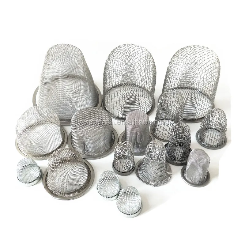 Heat resistant domed mesh screen 316 316L stainless steel filter cap