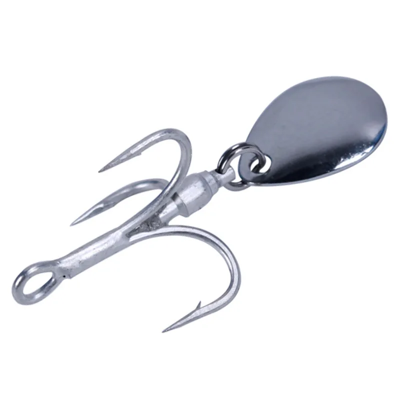 Long cast Japan Slow swivel metal noise spinner lure Treble hook with shake spinner