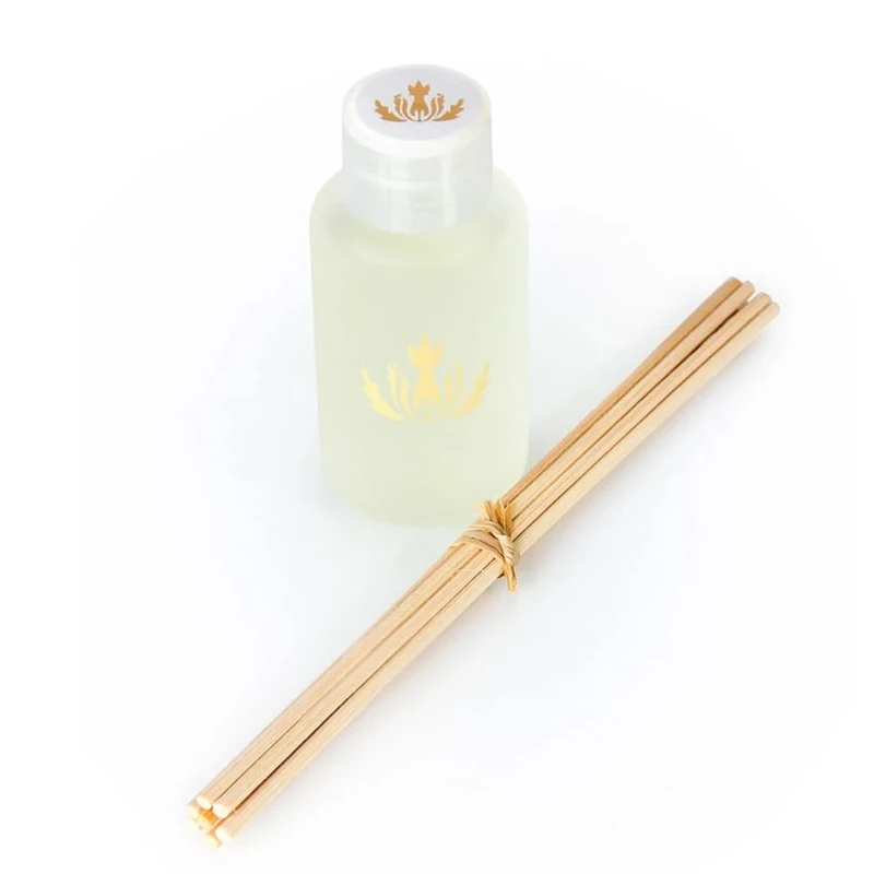 Wholesale Factory Price High Quality Fancy Essential Oil Frosted Glass Bottle Reed Diffuser for Home Decoration