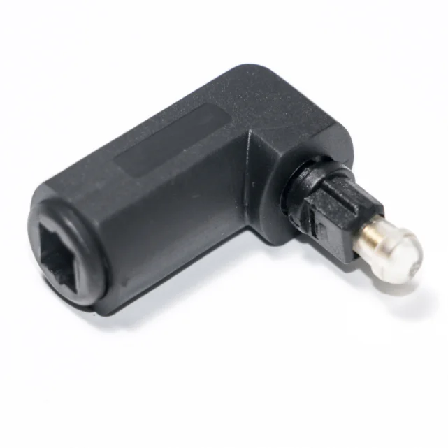 Right Angle Optical 3.5mm Female Mini Jack Plug To Digital Toslink Male Audio Adapter Connectors angle 90 degree