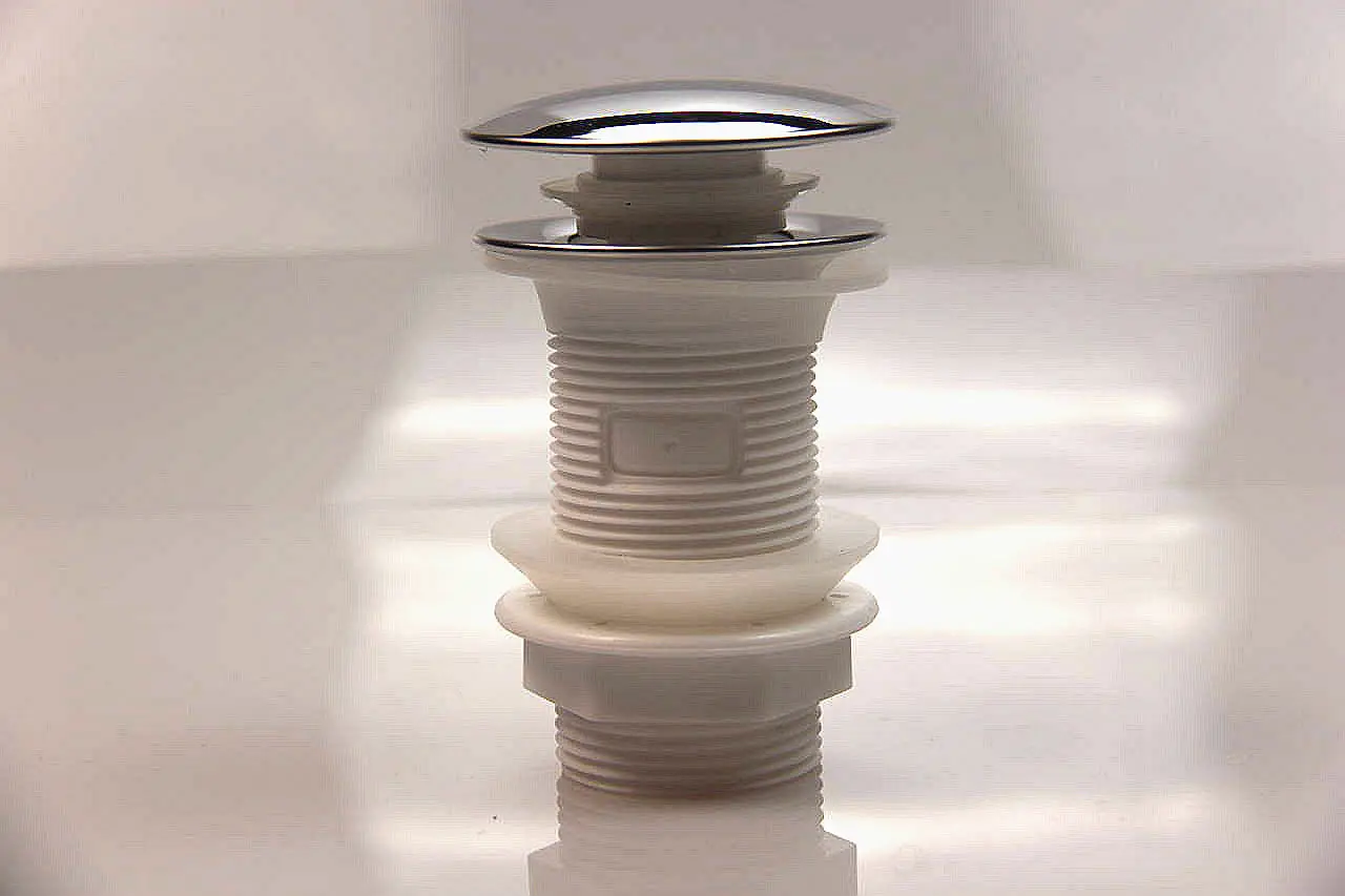 Bath Waste Click Clack Wash Basin Sink Drain Plug Hair Catcher Sink Drain Strainer Without Overflow