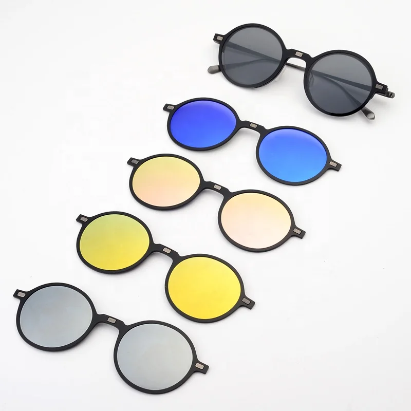 High Quality Fashion Carbon Fiber Titanium Optica carbon fiber sunglasses frame titanium temple magnet clip on sunglasses 2023