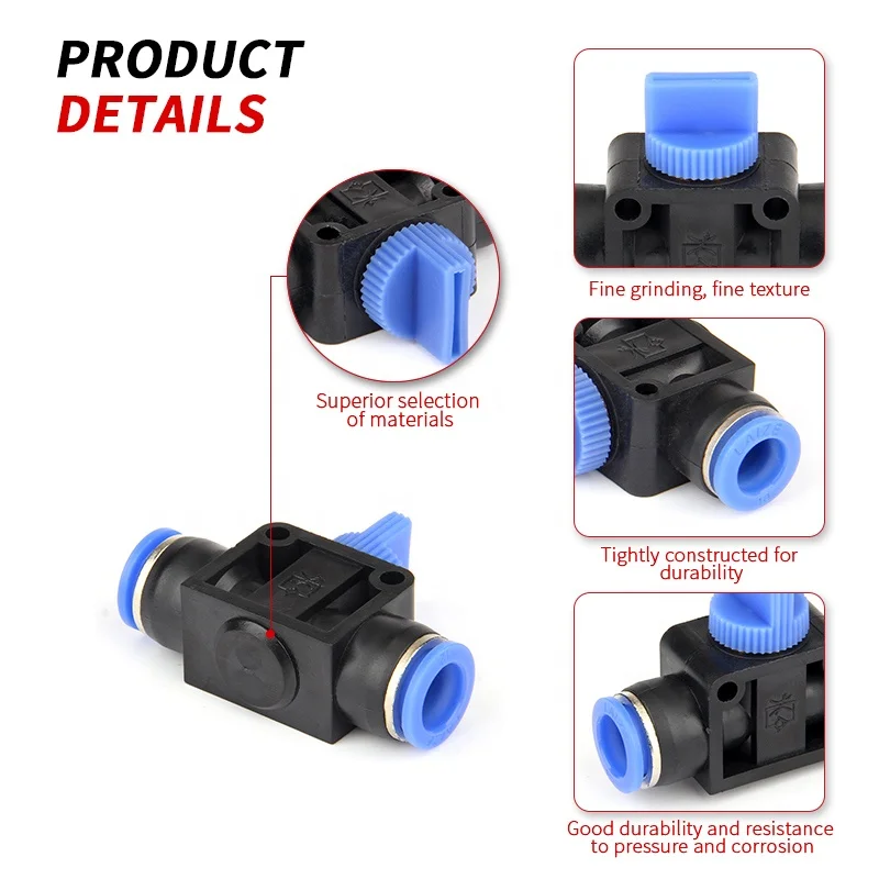 Factory Customized Wholesale Pneumatic Hvff Series Gas Pipe Pressure Reducing Valve Quick Manual Pneumatic Switch Valve