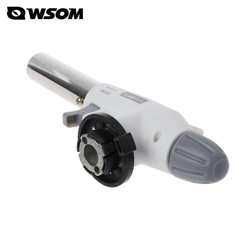 Adjustable Flamethrower Camping Torch Refillable Fuel Tank Outdoor Cooking Lighter and Survival Tool for Hiking Backpacking