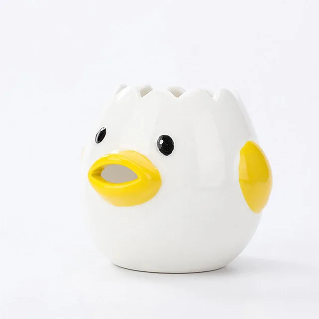 
Cartoon ceramic egg separator creative protein Strainer baking tool filter 