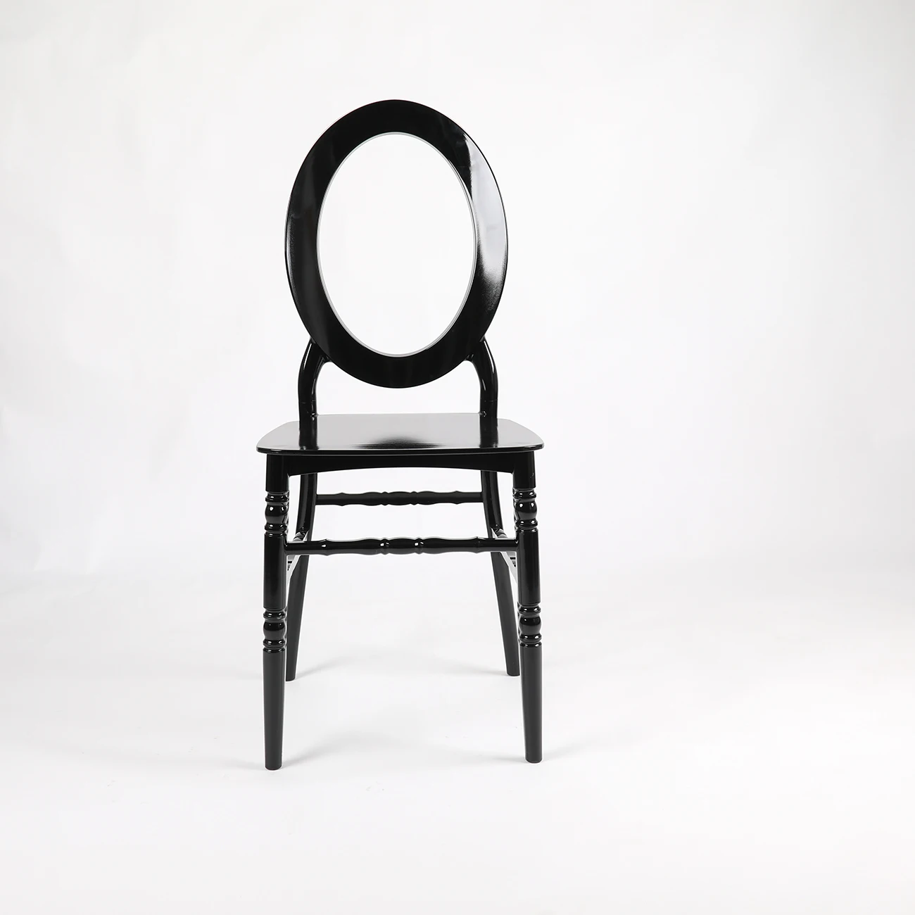 O Shape Back White resin Bride Chairs for Wedding Outdoor Banquet