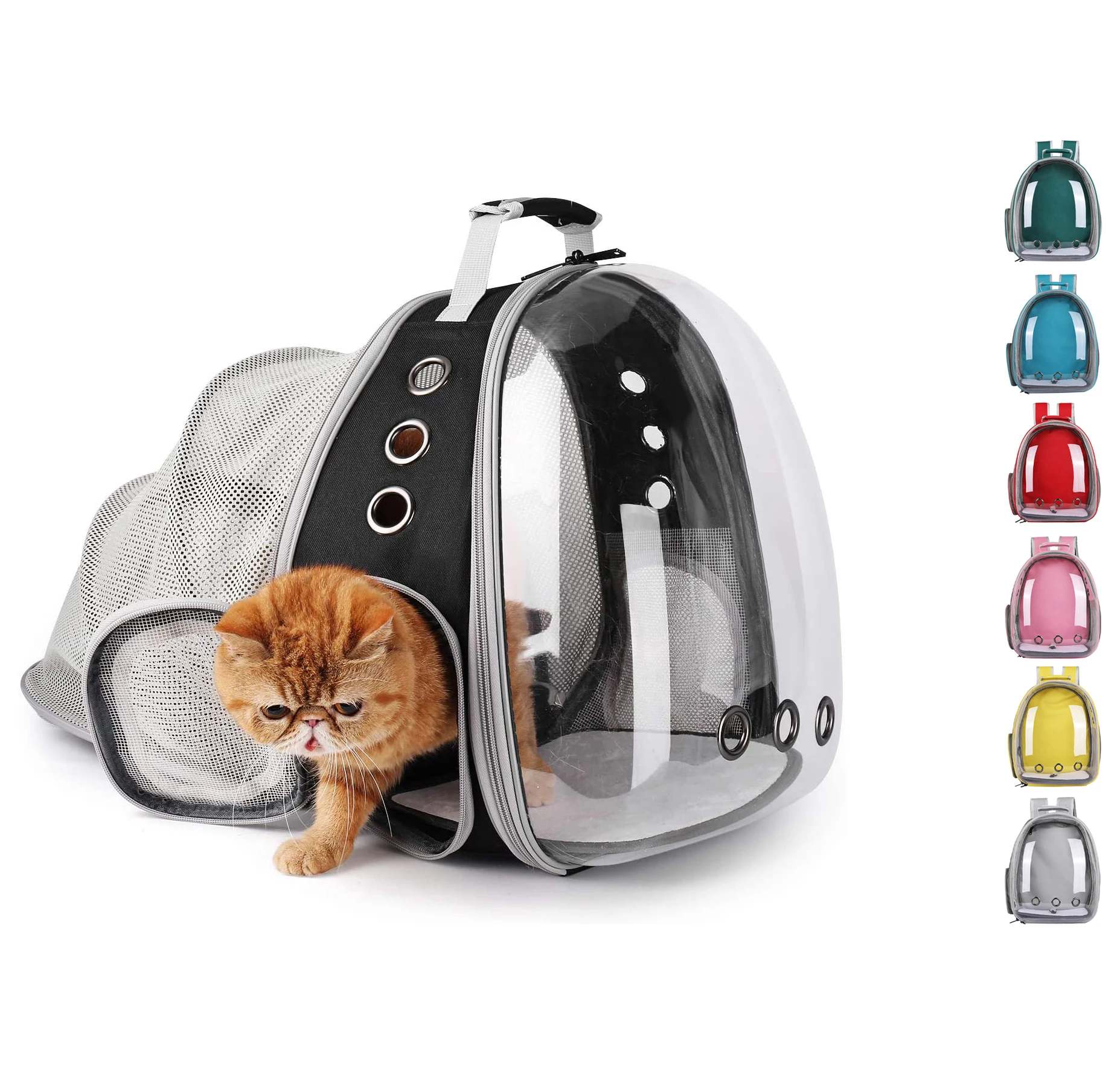 Expandable Breathable Travel Cat Backpack Carrier Space Capsule Bubble Window Pet Carrier Backpack for Cat and Small Puppy