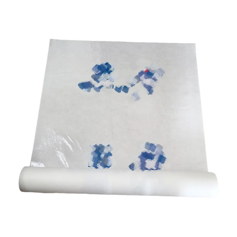 Manufacturer 180gr 1x30m white sticky felt self adhesive painter fleece blanket mat for floor protection PE coating non woven