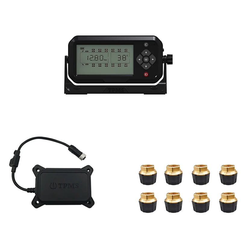 Грузовик TPMS OTR 8 колеса 12V1 внешние датчики в режиме реального времени инженерный автомобиль