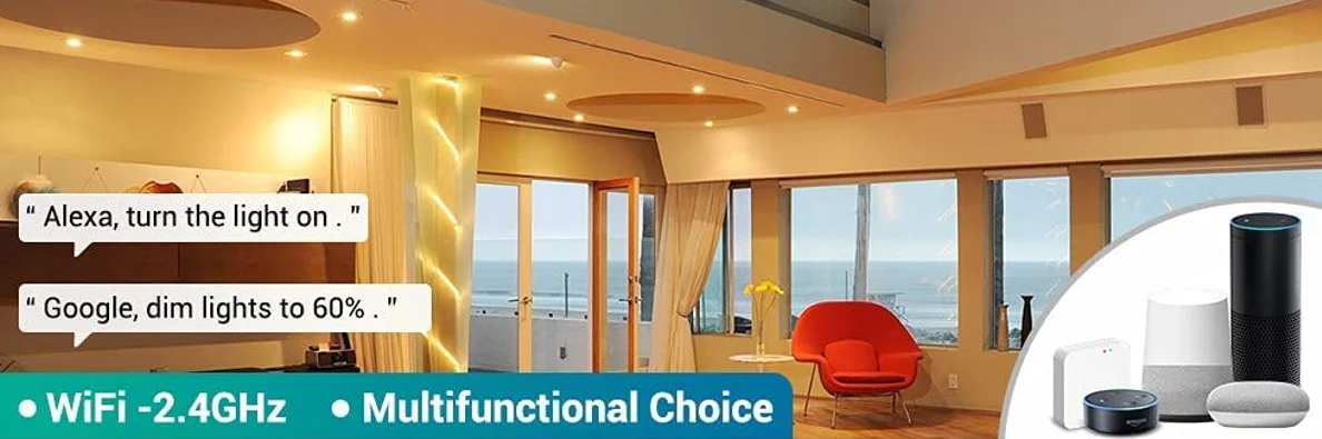 Voice Control 15W Living Room Light Top Brand Flush Mount Light Aluminum Led Smart Down Light