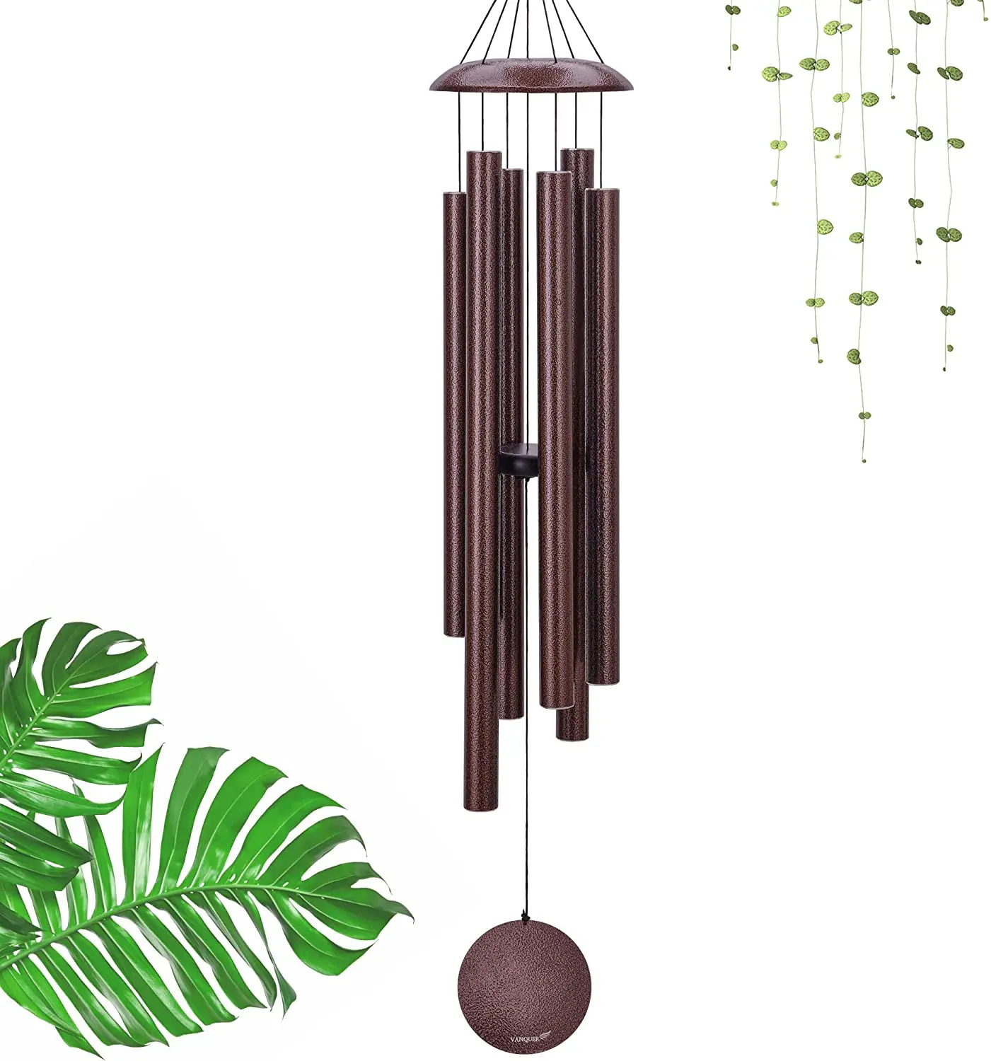 Family Outside Large Deep Tone Wind Chimes, Sympathy Wind Chimes Outdoor Clearance, Memorial Wind Chimes with 6 Tubes
