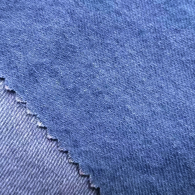 41021-Twill 180gsm Medium Weight Denim Look Style 85% Cotton 15% Hemp Blended Fabric For Pants Suits