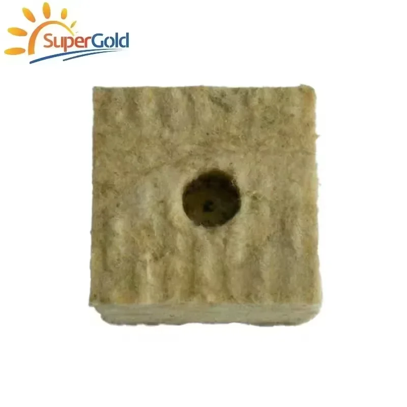 SuperGold Indoor Hydroponic Rock Wool Cube Agricultural Rock Wool for Greenhouse Planting