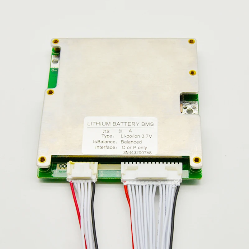 JiaBaiDa bms temperature controller lipo charger balancer 72v battery 21s 30a electric ebike car