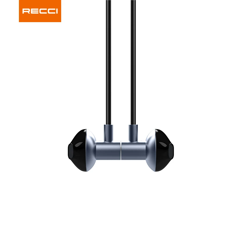 Recci 2022 new product magnet neck neckband earphone headphones wireless headset for iPhone, Samsung, Vivo