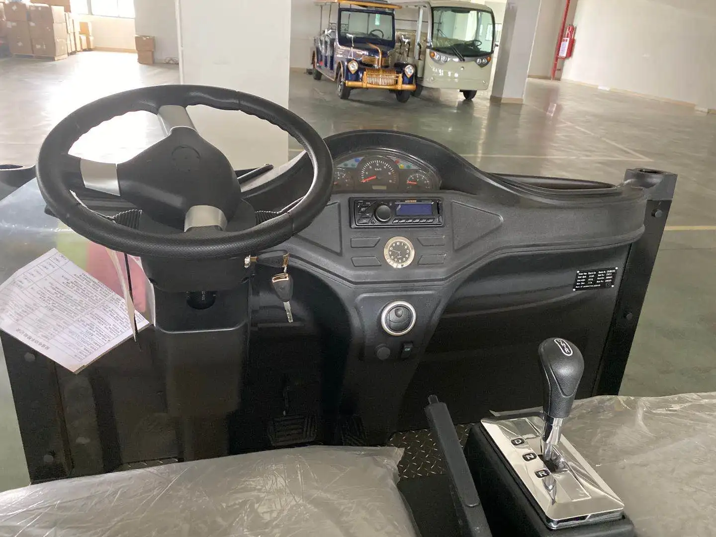 Electric Transport car 96v 12kw ac motor sightseeing bus with lithium battery