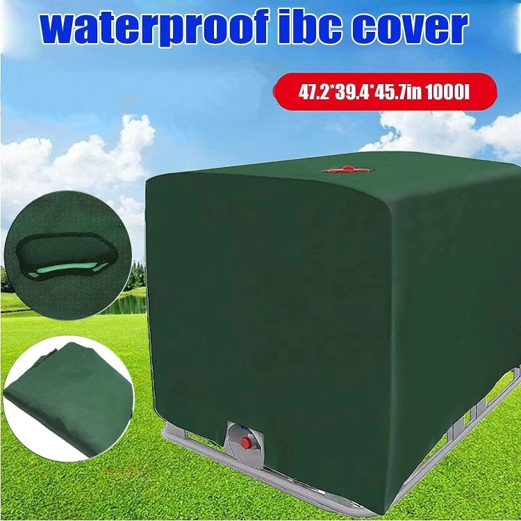 1000L IBC Water Container Tank Protection Cover Rainproof Sunscreen Cover Outdoor Water Tank Cover