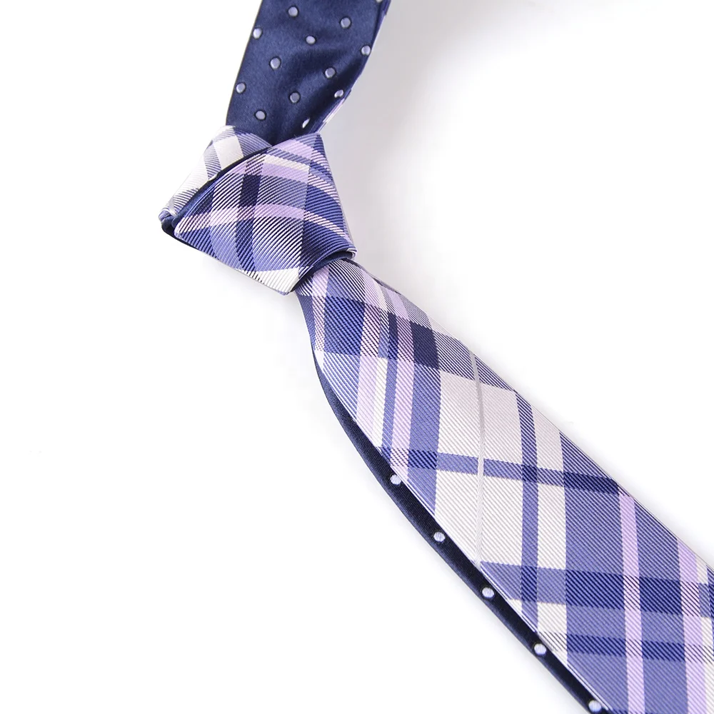 Wholesale Vietnam Guangzhou Amazon Sellers Fashion Handmade Lilac Checked Necktie