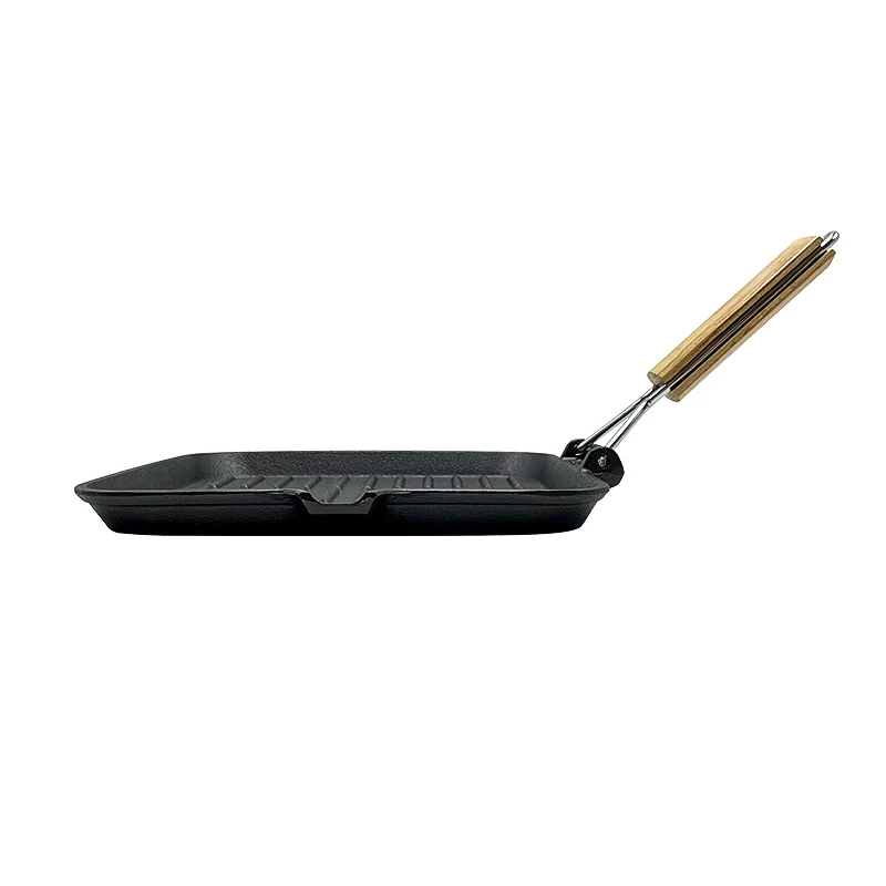 Hot Selling Preseasoned Cast Iron Grill Pan Non-Stick Coating Square Bbq Baking Pan