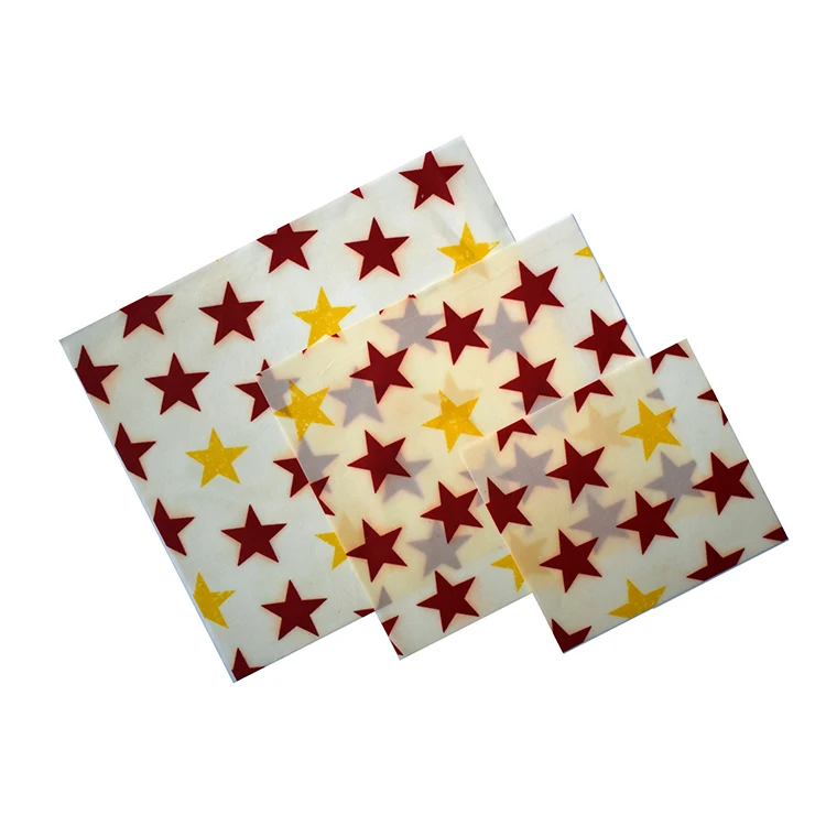 
High Quality Factory Reusable Food Sheets Wraps Bees Wax Wrap Sets 